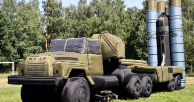 Inflatable S-300 missile system