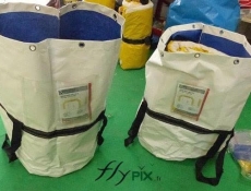 Example of storage bags for storing tents or military inflatable shelters, custom-made by us.