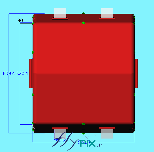 A top view, showing the roof of the PMA inflatable tent. – Copyright Vivien LAÏLLE/FlyPix, all rights reserved, reproduction prohibited.