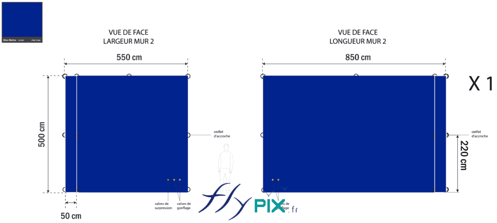 Proof approvals (BATs) for the various inflatable noise-reduction walls, validated by the client OBG Lux S.A. for a construction site managed by the Government of the Grand Duchy of Luxembourg. – All rights reserved; reproduction prohibited. Copyright FlyPix / Vivien LAÏLLE.