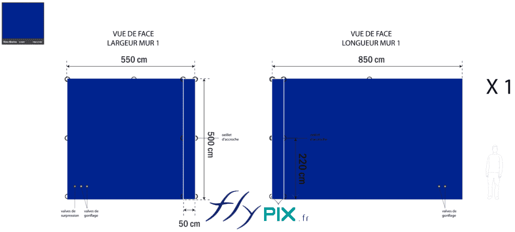 Proof approvals (BATs) for the various inflatable noise-reduction walls, validated by the client OBG Lux S.A. for a construction site managed by the Government of the Grand Duchy of Luxembourg. – All rights reserved; reproduction prohibited. Copyright FlyPix / Vivien LAÏLLE.