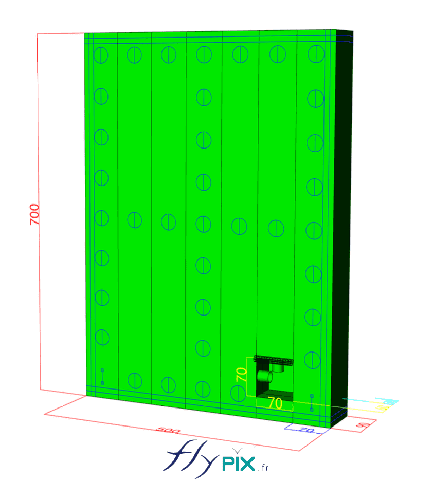 Various 3D computer-generated views and design plans used for the final proof (BAT), approved by the client, SMP Drilling. – Copyright Vivien LAÏLLE/FlyPix; all rights reserved; reproduction prohibited.