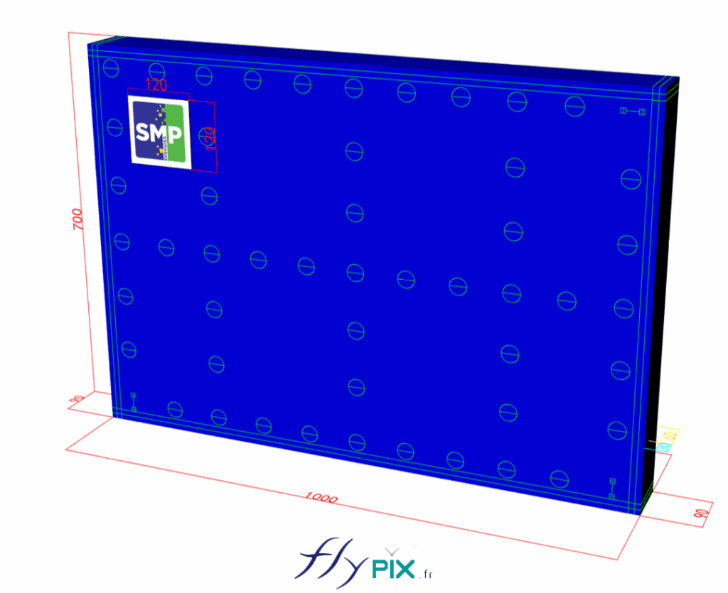 Various 3D computer-generated views and design plans used for the final proof (BAT), approved by the client, SMP Drilling. – Copyright Vivien LAÏLLE/FlyPix; all rights reserved; reproduction prohibited.