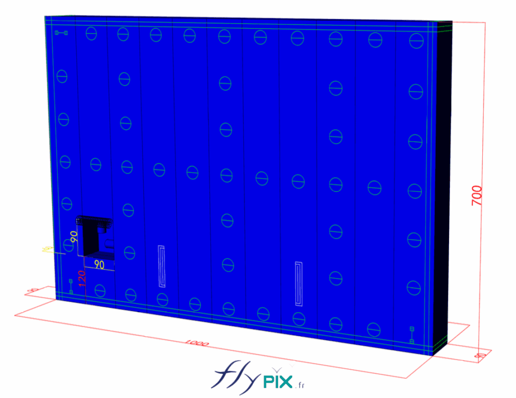 Various 3D computer-generated views and design plans used for the final proof (BAT), approved by the client, SMP Drilling. – Copyright Vivien LAÏLLE/FlyPix; all rights reserved; reproduction prohibited.