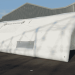 Civil Protection, French Army : inflatable first aid tents, field hospitals. This is a first aid medical shelter measuring 10 x 6 m, with captive air, inflated with an electric pump and equipped with a pressure regulator.