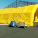 Unité Mobile de Premiers Secours - UMPS - First aid medical station inflatable tent.